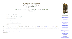 Desktop Screenshot of cancerlynx.com