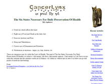 Tablet Screenshot of cancerlynx.com